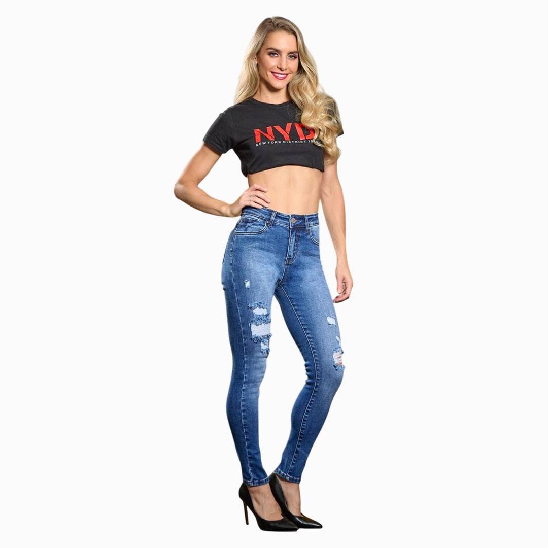 Jeans Power Stretch Midnightfit para Mujer - Mayoreo