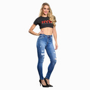 Jeans Power Stretch Midnightfit para Mujer - Mayoreo