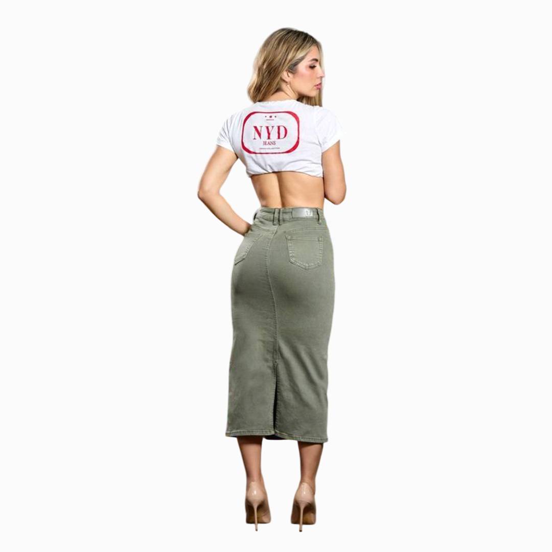 Falda Larga Forest Echo A-Line