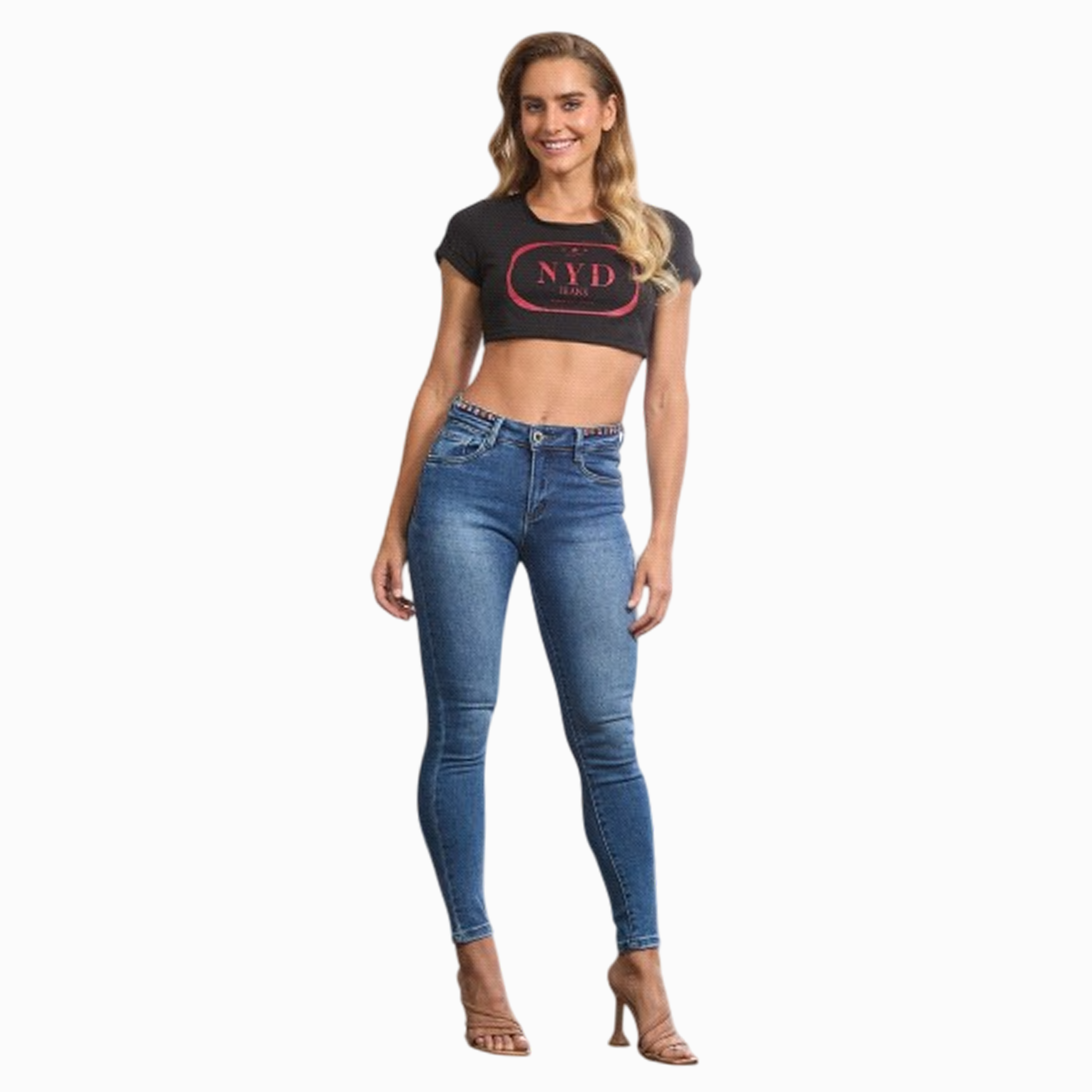 Glimmering Blue Skinny