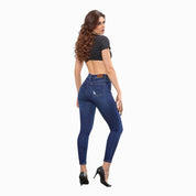 Contour Blue Skinny Jeans para Mujer