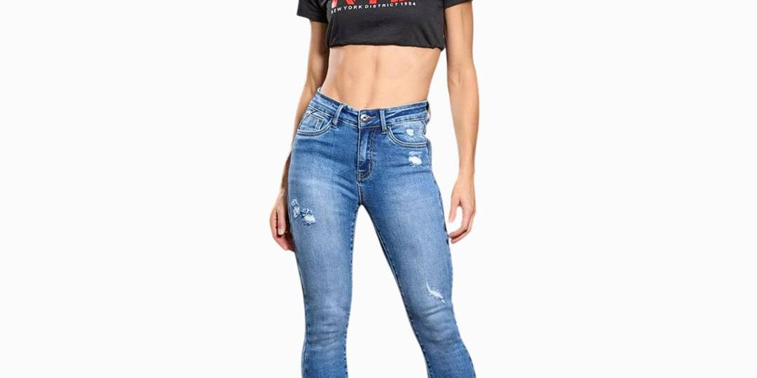 Power Stretch Midfit Skinny Jeans para Mujer