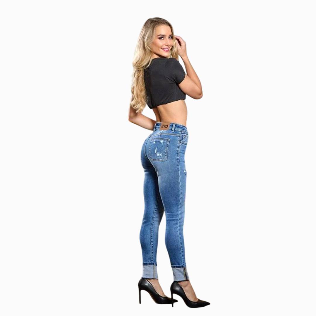 Power Stretch Midfit Skinny Jeans para Mujer