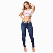 Belted Horizon Skinny