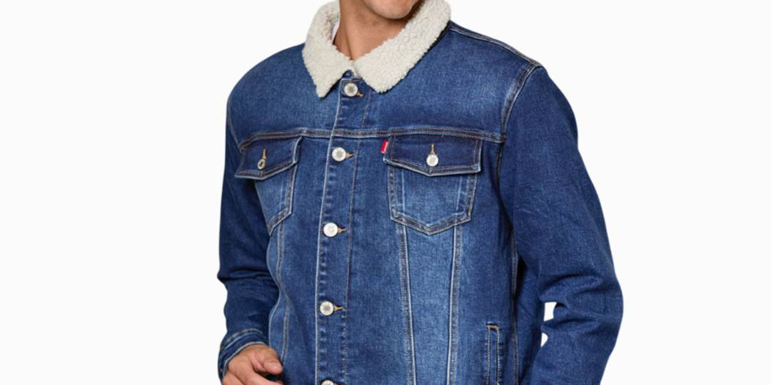 Chamarra De Mezclilla Frontier Con Borrega para Hombre