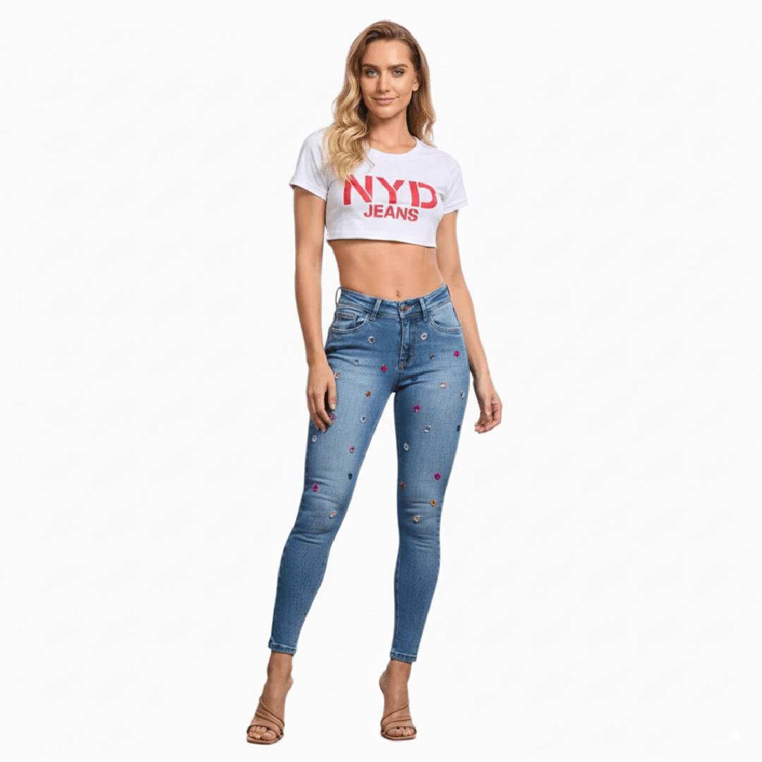 Gemstone Skinny Jeans