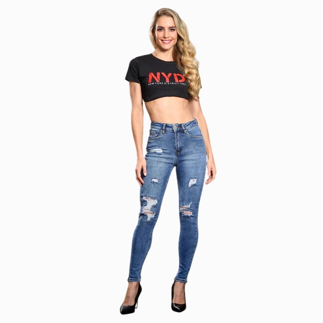 Jeans Urban Edge Skinny para Mujer - Mayoreo
