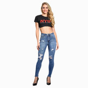 Jeans Urban Edge Skinny para Mujer - Mayoreo